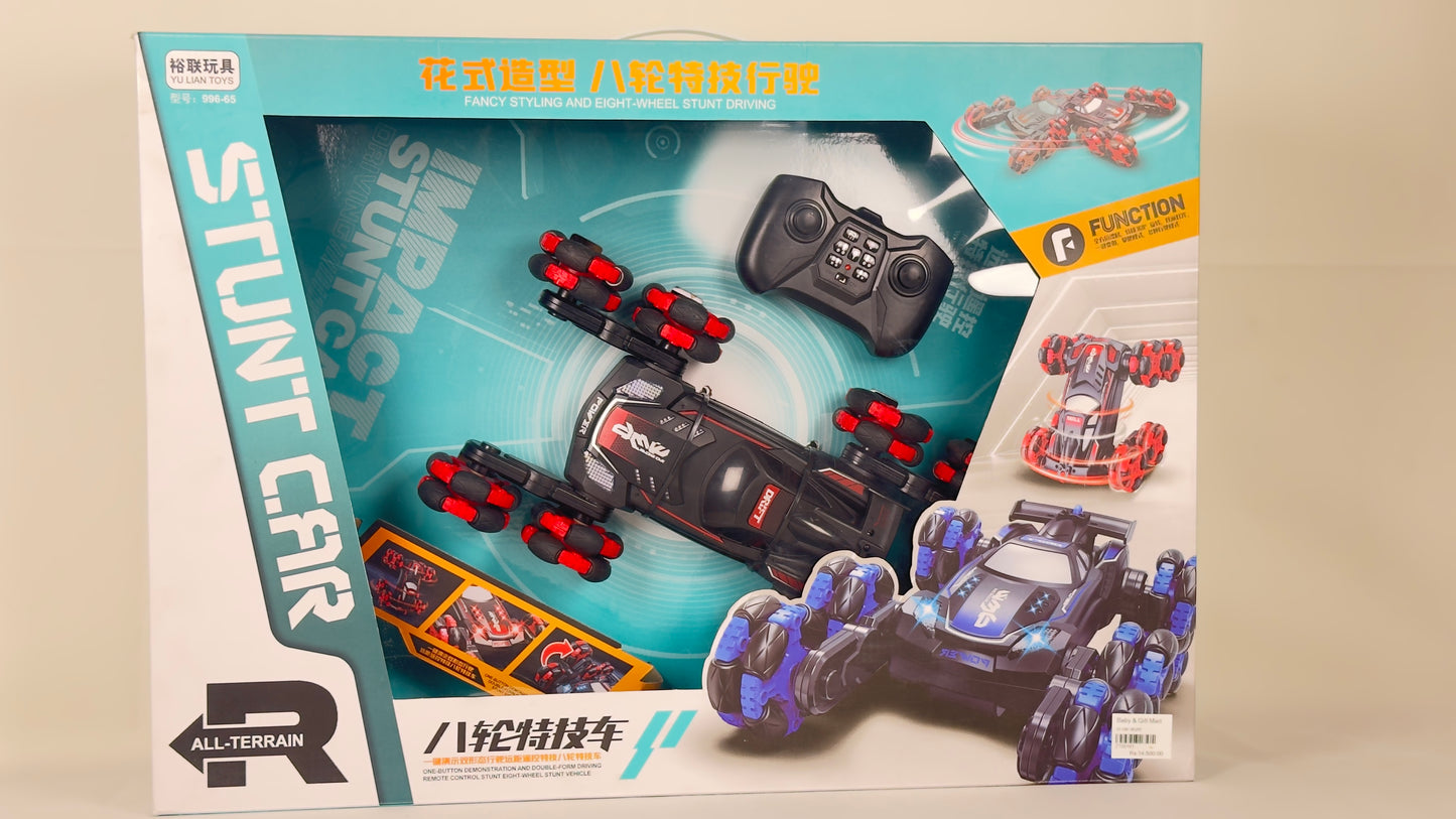 All-Terrain 8-Wheel Stunt Car - Remote Control Drift Racer