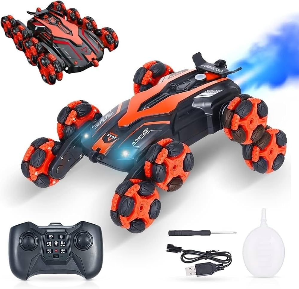 All-Terrain 8-Wheel Stunt Car - Remote Control Drift Racer
