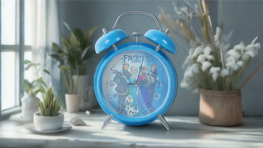 Kids’ Twin Bell Alarm Clock – Frozen Theme ❄️